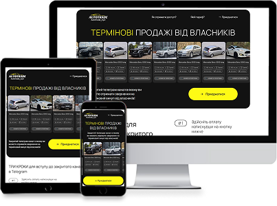 Portfolio – AutoTrade Kyiv car sales website