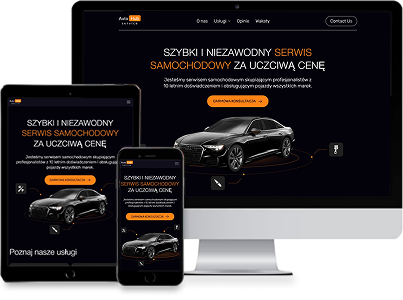 Portfolio – Auto Hub Serwis car service website Poland
