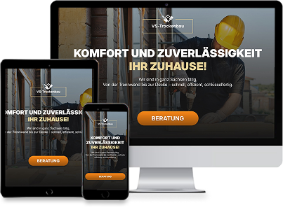 Portfolio – VS-Trockenbau corporate website construction services Germany